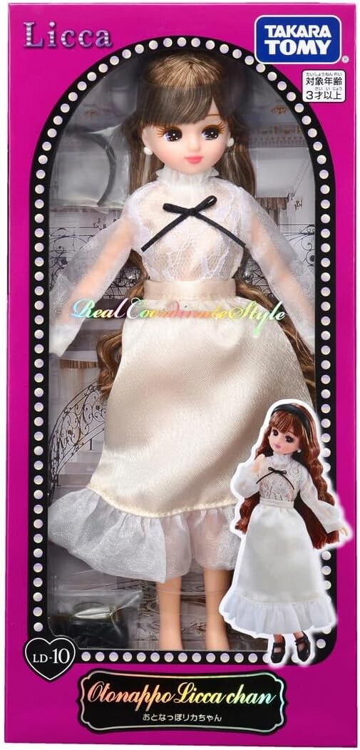 New 2024 Takara Tomy Licca-chan Doll LD-10 Adult Licca-chan Dress