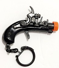 Vintage Small Pirate Flintlock Pistol Toy Cap Gun Key Chain Toy