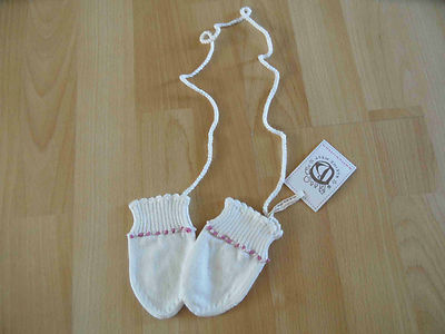 BELLYBUTTON süße Babyhandschuhe mit Schnur m. Kaschmir  NEU KJ2