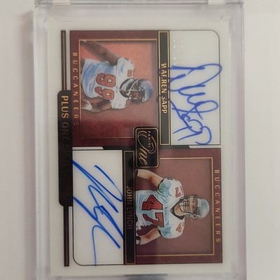 2022 Panini One Football Plus One Signatures Sapp/Lynch Auto #152 02/10