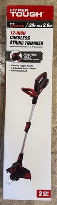 Hyper Tough 20V Max 12'' Cordless String Trimmer With Battery & Charger