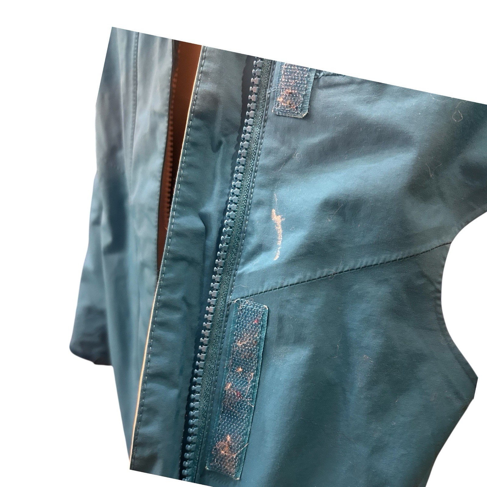 The North Face Blue Hyvent Tech Full Zip Jacket Hooded Womens Large Waterproof thumbnail 11