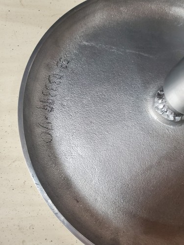 Vintage Aluminum Adjustable Round Stool 21.5"-28.5" H - Picture 18 of 20