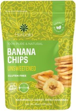 Dried Banana Chips Unsweetened Bulk, 1 lb. Dried Bananas, Unsweetened Banana ...