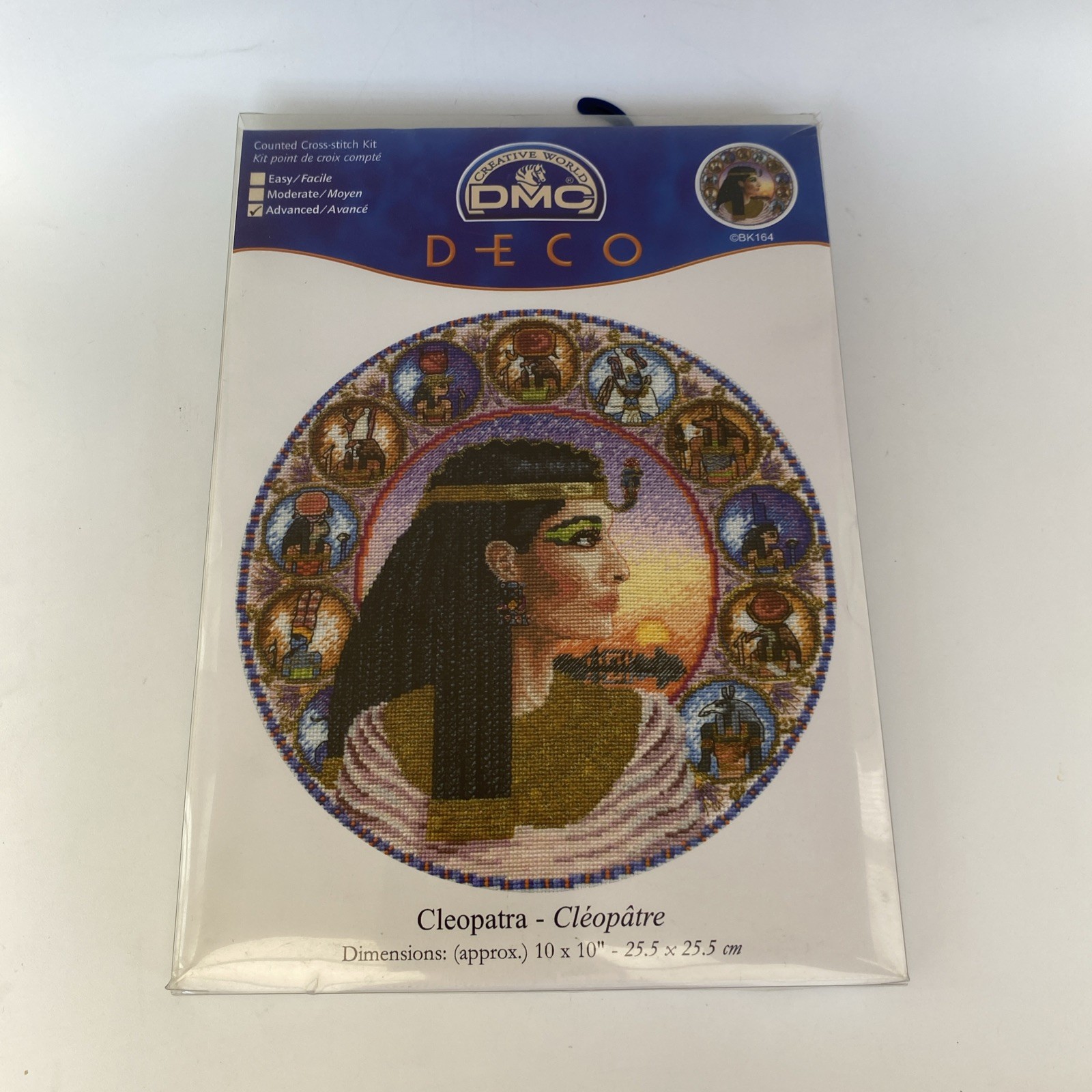 DMC DECO Cleopatra Counted Cross Stitch Kit – Advanced – Egyptian Art Unused
