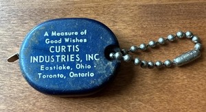 Vintage Curtis Industries Inc Eastlake, Ohio Toronto,  Ontario Measuring Tape