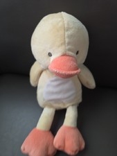 Carters Baby Duck Chick Plush Stuffed Toy Yellow Orange Sewn Eyes 2011