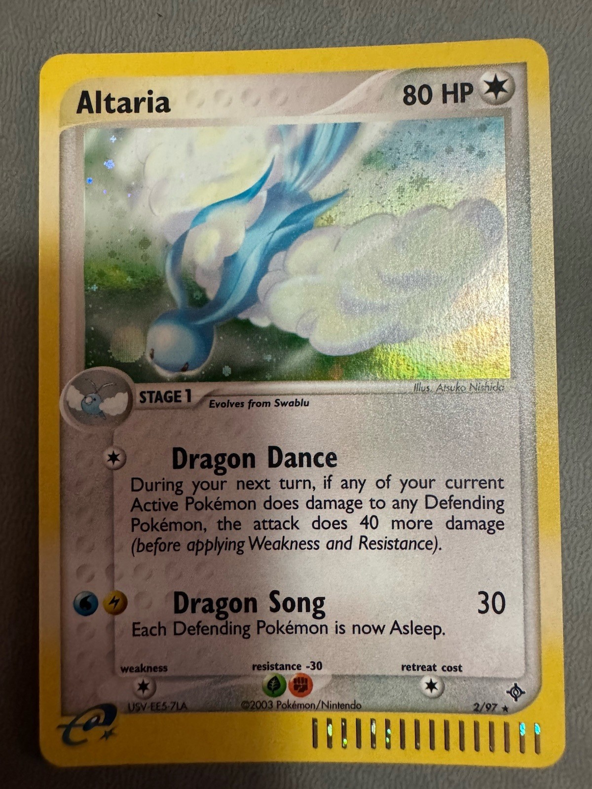 Pokemon - Altaria - Ex: Dragon - 02/97 Holo NM