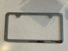 Genuine Volkswagen License Plate Frame Slim With Logo 000-071-801-ab-5r5 Genuine Volkswagen License Plate Frame Slim With Logo 000-071-801-ab-5r5
