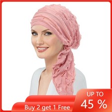 Muslim Women Headscarf Hijab Bandana Wrap Hat Turban Long Tail Bonnet Chemo Cap