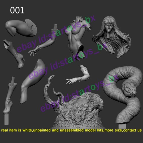 Kit Modelo Serpiente Vampirella 1/8 1/6 1/4 1/3 Sin Pintar Impresión 3D Sin Montar 2 Ver. - Imagen 14 de 16