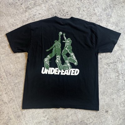 Undefeated Contact Men's T-shirt Size XL Black Jump Ball Basketball Short Sleeve