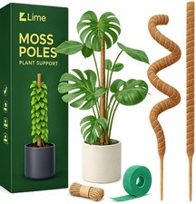 Moss Pole Monstera Plant Support – 2 Pack 28” Bendable Moss Pole Monstera Pla...