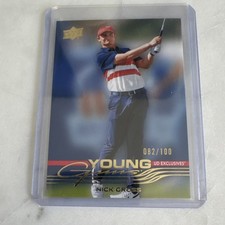 2026 Upper Deck Golf Young Guns Nick Gross UD Exclusives Serial 82/100