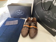 Prada Crocodile Leather Loafers   Rare Exotic...