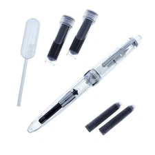 Monteverde Monza ID Fountain Pen in Clear - Flex Nib - NEW in Box