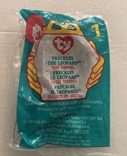 ORIGINAL TY McDONALD'S TEENIE BEANIE BABIES FRECKLES THE LEOPARD