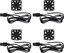 4 Pack USB Brushless Cooling Fan 40mm DC 5V 4200 RPM Small Appliance Replacement