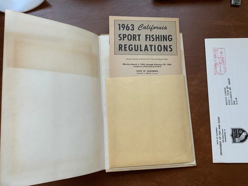 CODICE PESCE E GIOCO STATO CALIFORNIA 1961 CON COMUNICATO STAMPA SPECIALE - Foto 3 di 4