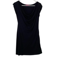 Velvet Brand Little Black Dress Womens Size Small Soft Jersey Knit Cowl Neck