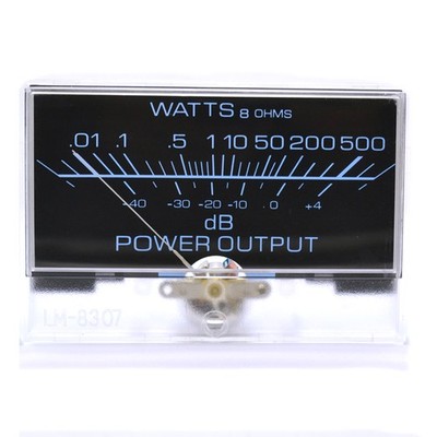 SD-H-10050 Panel Meter schwarz und blau Hintergrund VU (DC500uA) mit Rücklicht