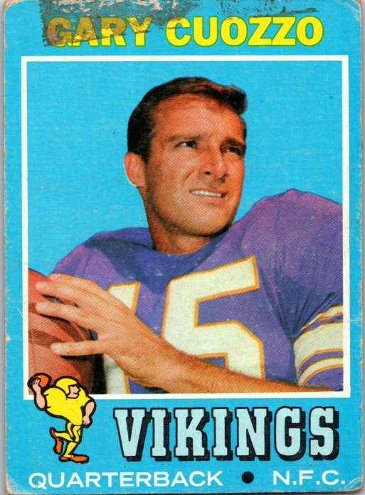 Gary Cuozzo 1971 Topps #18 Minnesota Vikings
