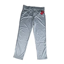 NWT Rawlings Semi-Relaxed Fit Gray Baseball Pants Men's XL 