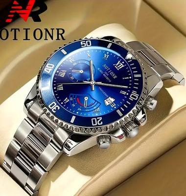 Luxury Men Calendar Watch Business Fashion Casual Stainless Steel Quartz Watch