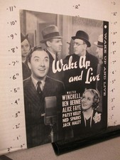 NTA movie TV photo 1950s pressbook WAKE UP Jack Haley Alice Faye Walter Winchell