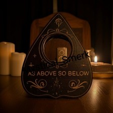Haunted Active Spirit Ouija Board Planchette Curse Baphomet Below Found Abandon