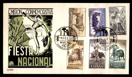 Mayfairstamps Spain FDC 1960 commemorating Fiesta Nacional First Day Cover aax_2
