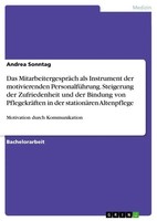 Andrea Sonntag | Das MitarbeitergespräCh Als Instrument Der Motivierenden...