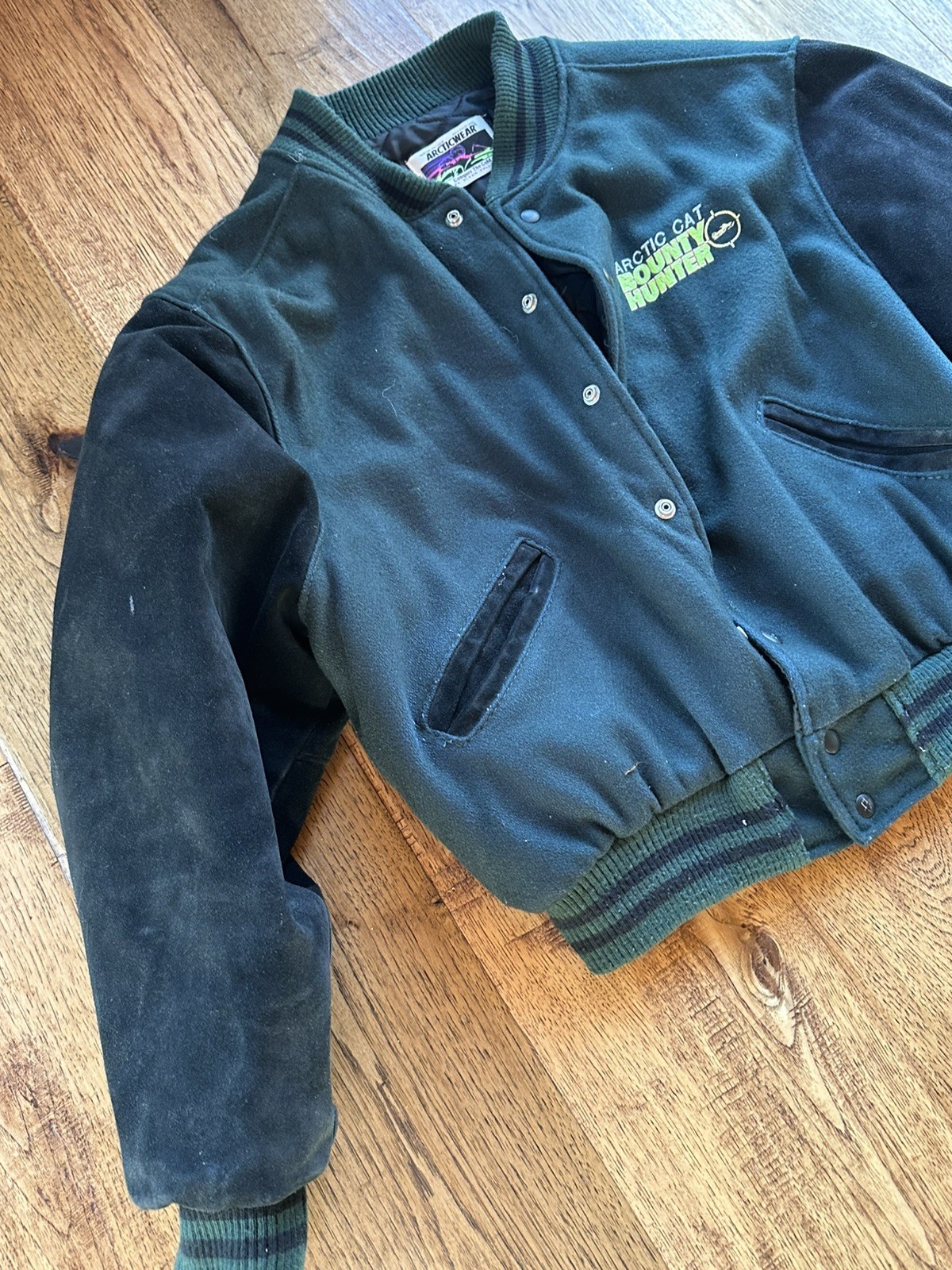 Vintage Arctic Cat Wear Bounty Hunter Wool & Suede V… - Gem
