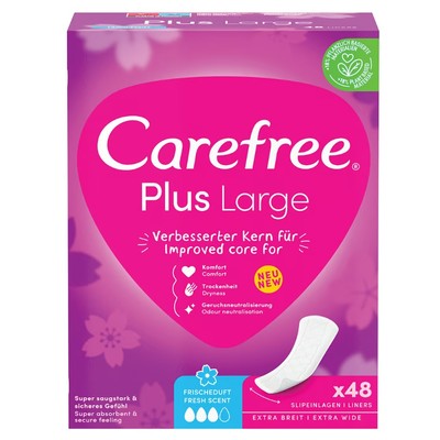 3574661661995 Carefree Plus Large wkładki higieniczne świeży zapach 48szt. (P1) 