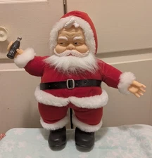 Vintage Rubber Face Santa Plush Doll Coca Cola 1988 Rich’s By Francesca Co