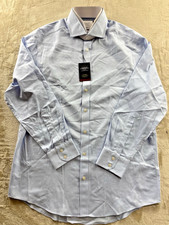 NWT Charles Tyrwhitt Shirt 16/34 Button Up Blue Classic Fit Non-Iron