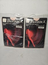 Vintage 1980's Danskin Size C IRREGULARS WHITE Tights New DEADSTOCK Spandex