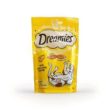 8 x pouch of Dreamies Cat Treat Biscuits with Delicious Cheese 60g - Wholesale