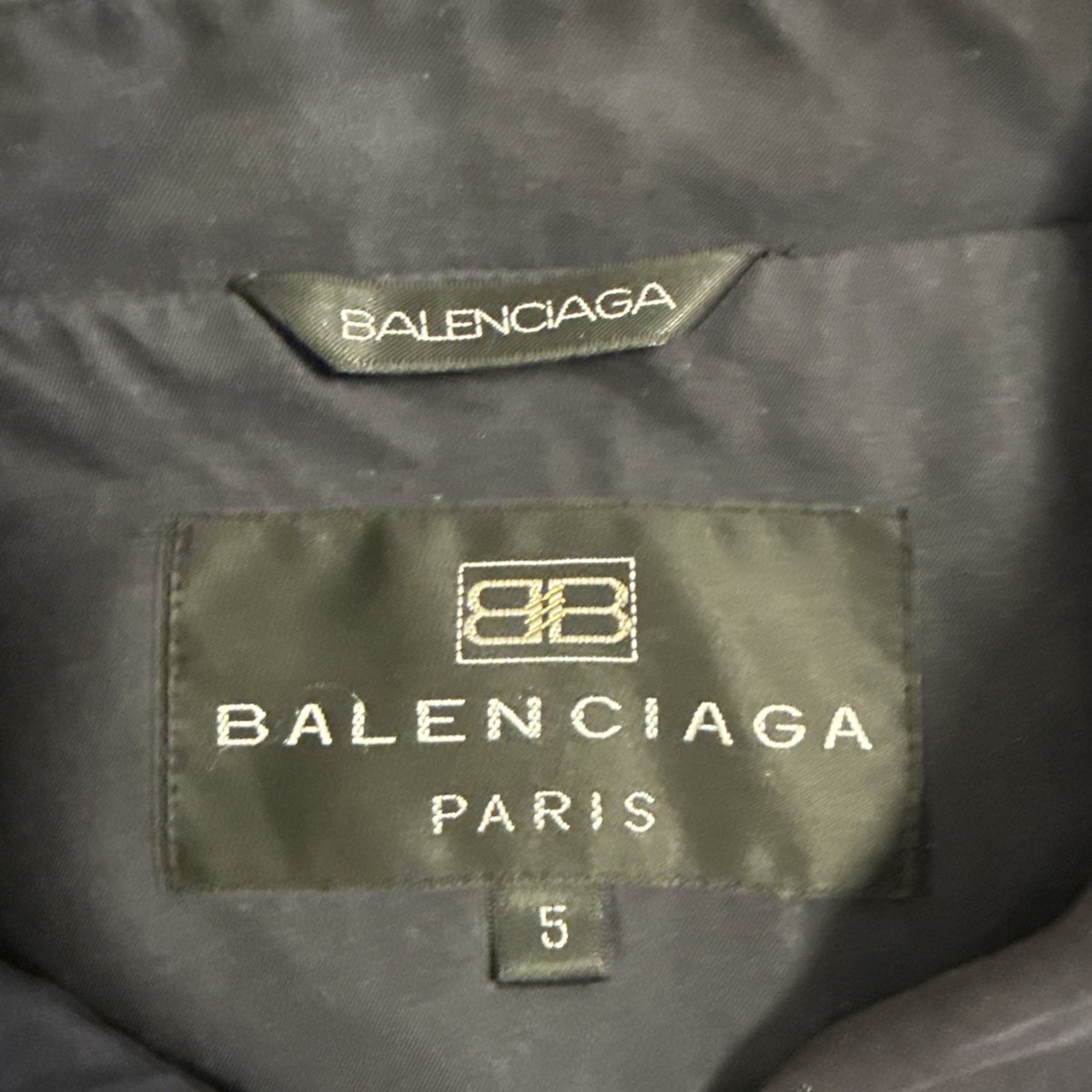 Vintage Balenciaga Jacket Mens Size 5 (Fit L) Blue Full Zip Casual