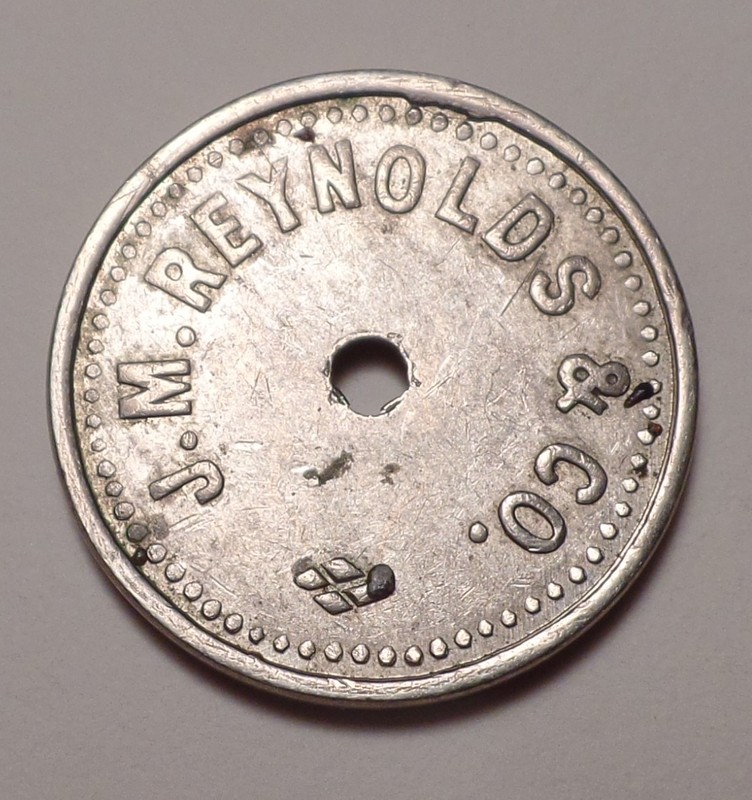 Parsons Kansas KS Cloud Chief Oklahoma OK trade token J.M. Reynolds & Co.