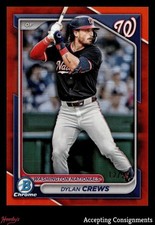 2024 Bowman Chrome Draft Orange Refractors #BDC125 Dylan Crews ROOKIE 12/25