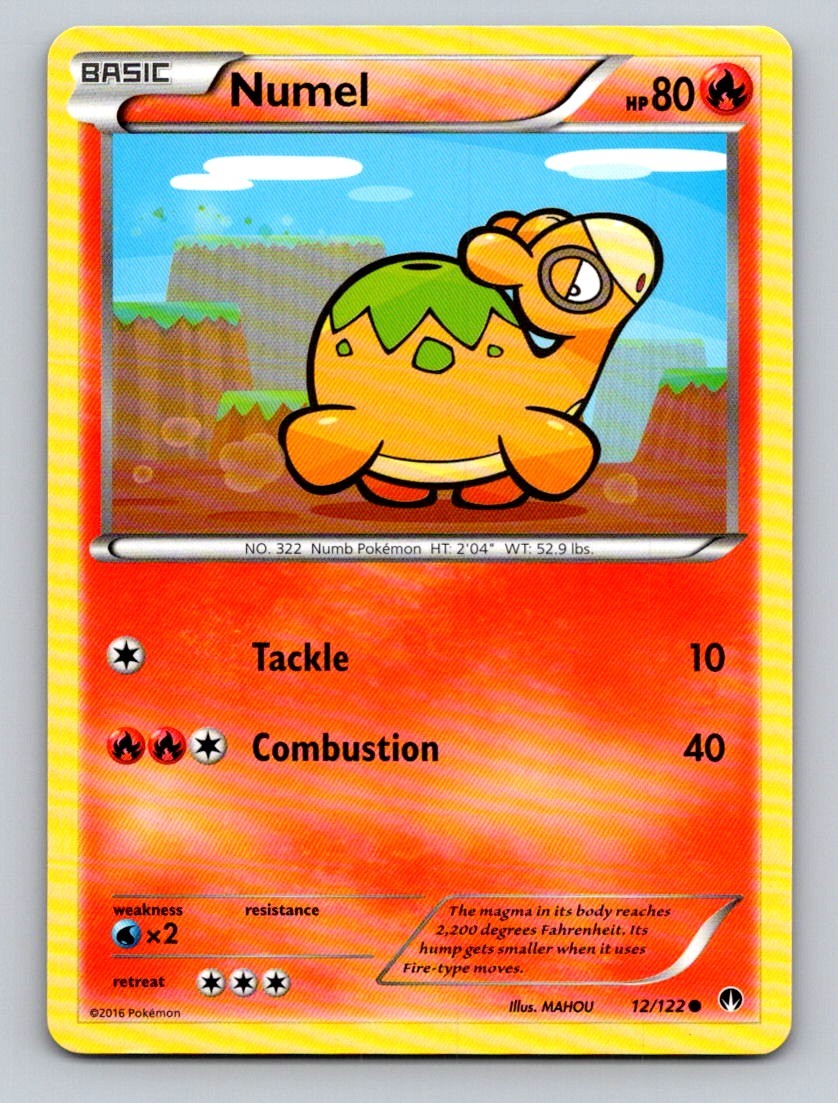 Numel 12/122 Common BREAKpoint Pokemon Lightly Played