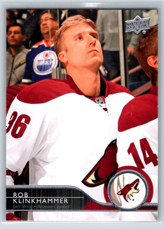 2014-15 Upper Deck Series 1 #12 Rob Klinkhammer Arizona Coyotes