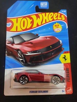 2026 Hot Wheels #94 Ferrari 4/5 FERRARI 12CILINDRI Red New Model