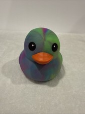 Sunny Days Jumbo Rubber Duck Rainbow Squishy Stress/Sensory Toy New W/Tags