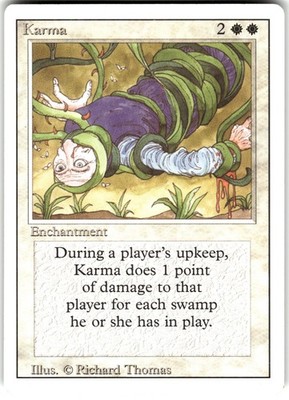 Karma Revised Edition 3ED U MTG Magic The Gathering U MP