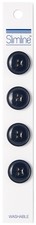 Slimline Buttons Series 1 Navy 4-Hole 5/8 4/Pkg
