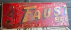 Rare Large Vintage c.1933 Anheuser Busch Faust Budweiser Beer 46.5" Metal Sign