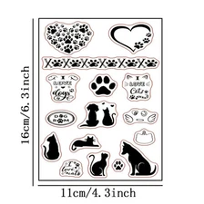 cat clear stamps Dog card NEW Free Shipping