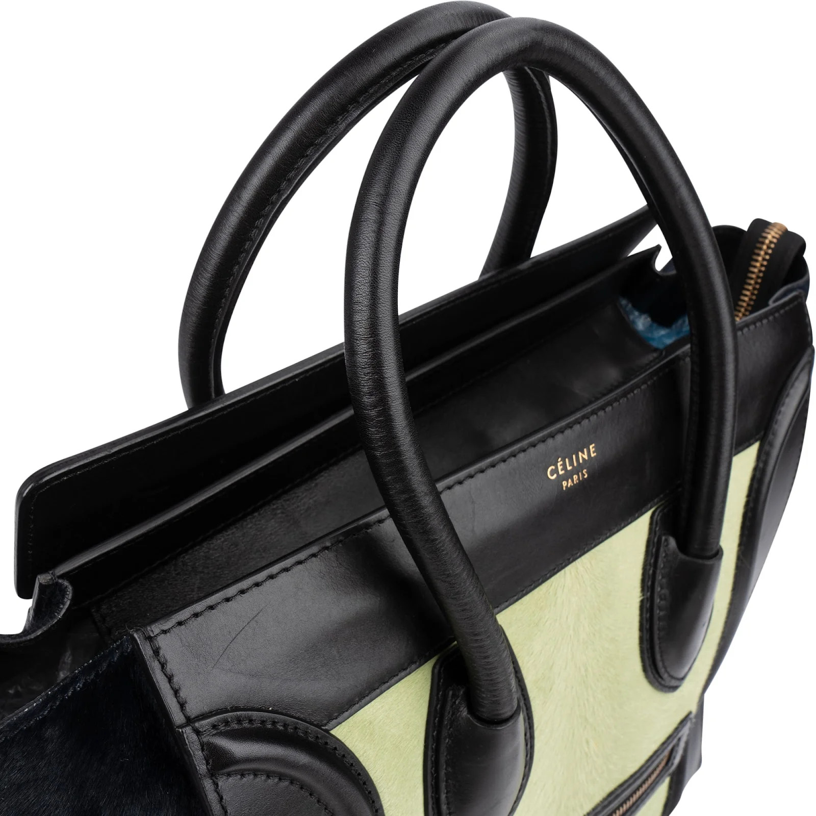 Celine Calf Hair Leather Luggage Handbag Bag image 3